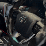 Black Carbon Steering Cover